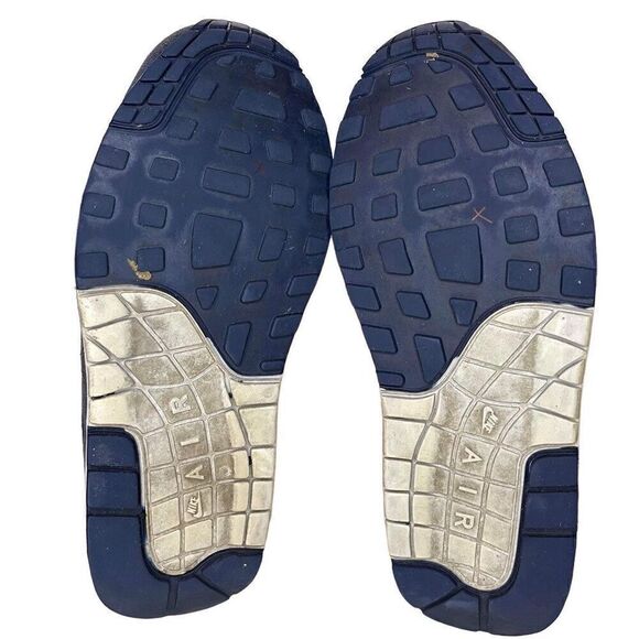 Nike Wmns Air Max 1 Size 7.5 White Navy Pink Womens Running Shoes Sneakers 31998 - Picture 3 of 8